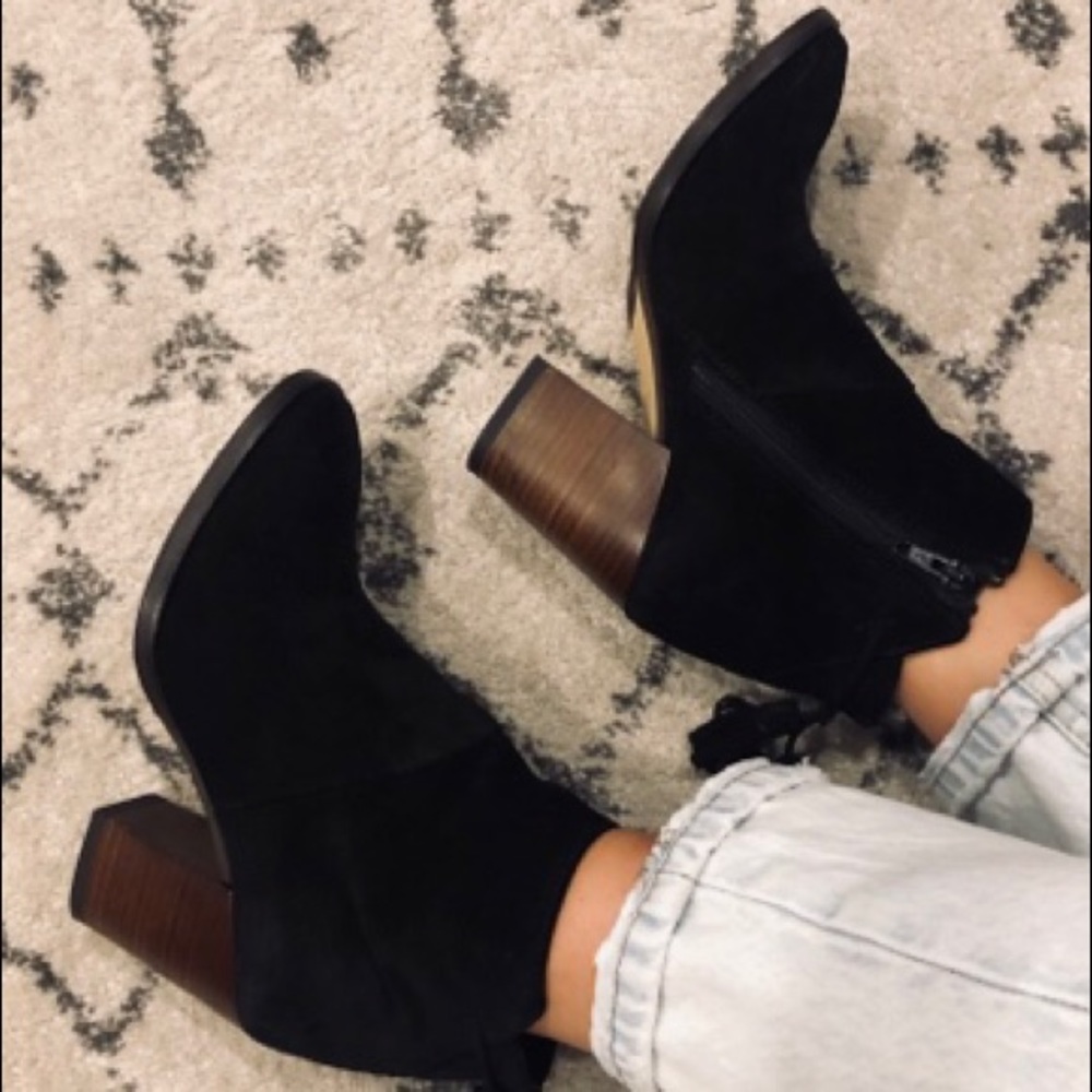 Suede ankle boots